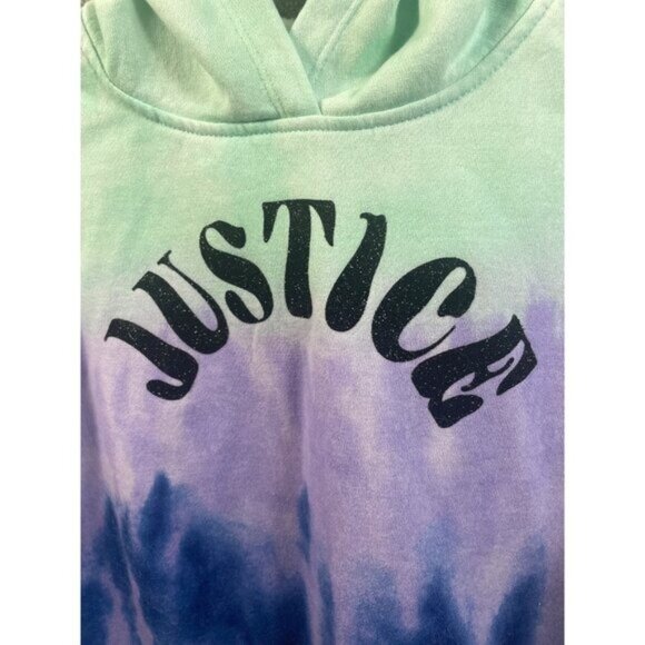 Justice Girls Tie Dye Hoodie Sweatshirt Pullover Colorful Youth - Picture 8 of 11